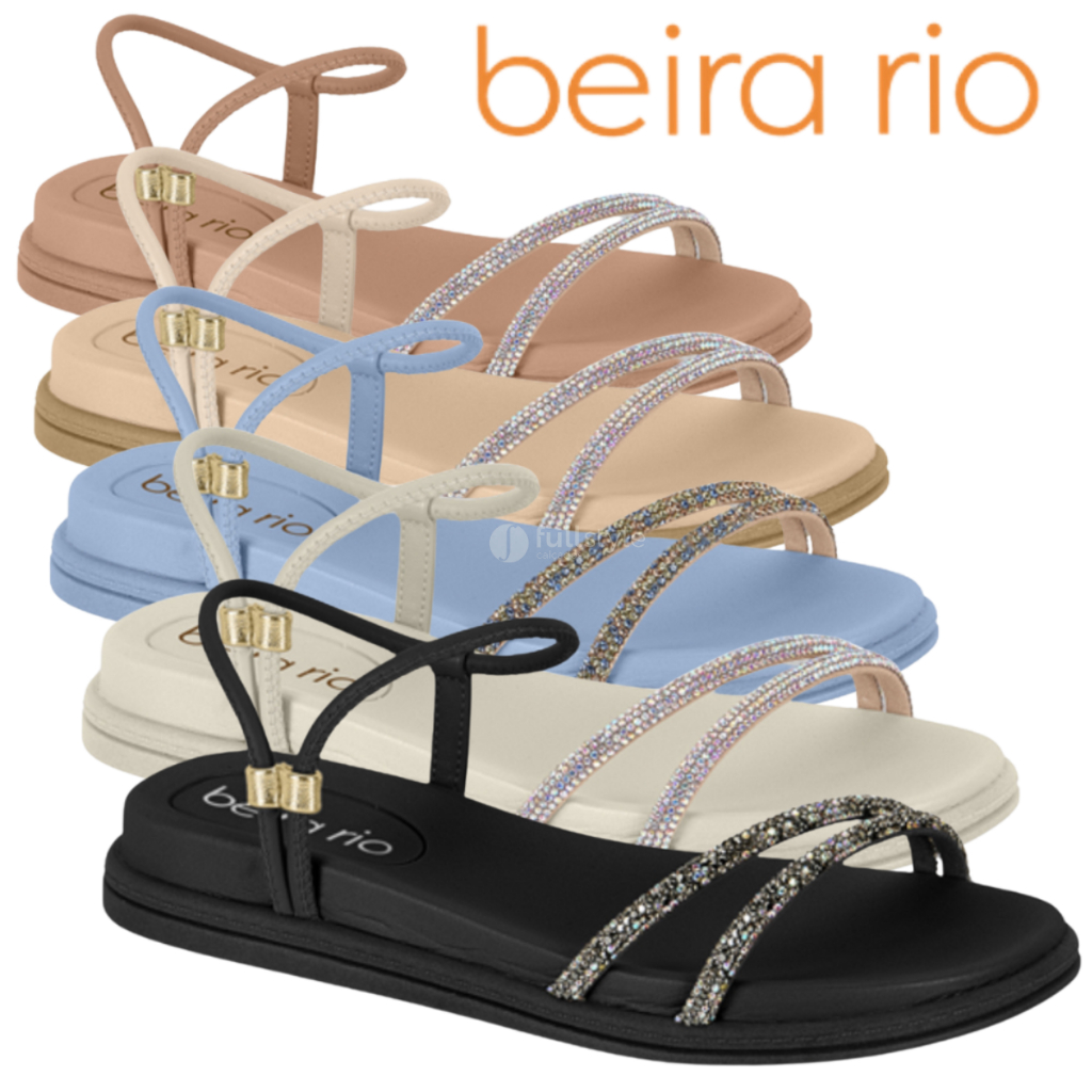 Papete Beira Beira Rio Conforto Rasteirinha Sandália Papete