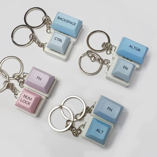 Kit de Chaveiro Interativo de Teclado Botão de Clicar
