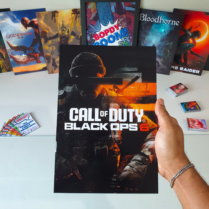 Call of Duty Black Ops 6 Placa decorativa mdf quadro decoração parede presente Jogos / Setup Gamer