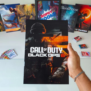 Call of Duty Black Ops 6 Placa decorativa mdf quadro decoração parede presente Jogos / Setup Gamer