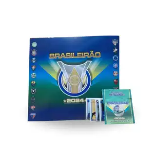 100 pacotes de figurinhas do brasileirão + 2 albuns