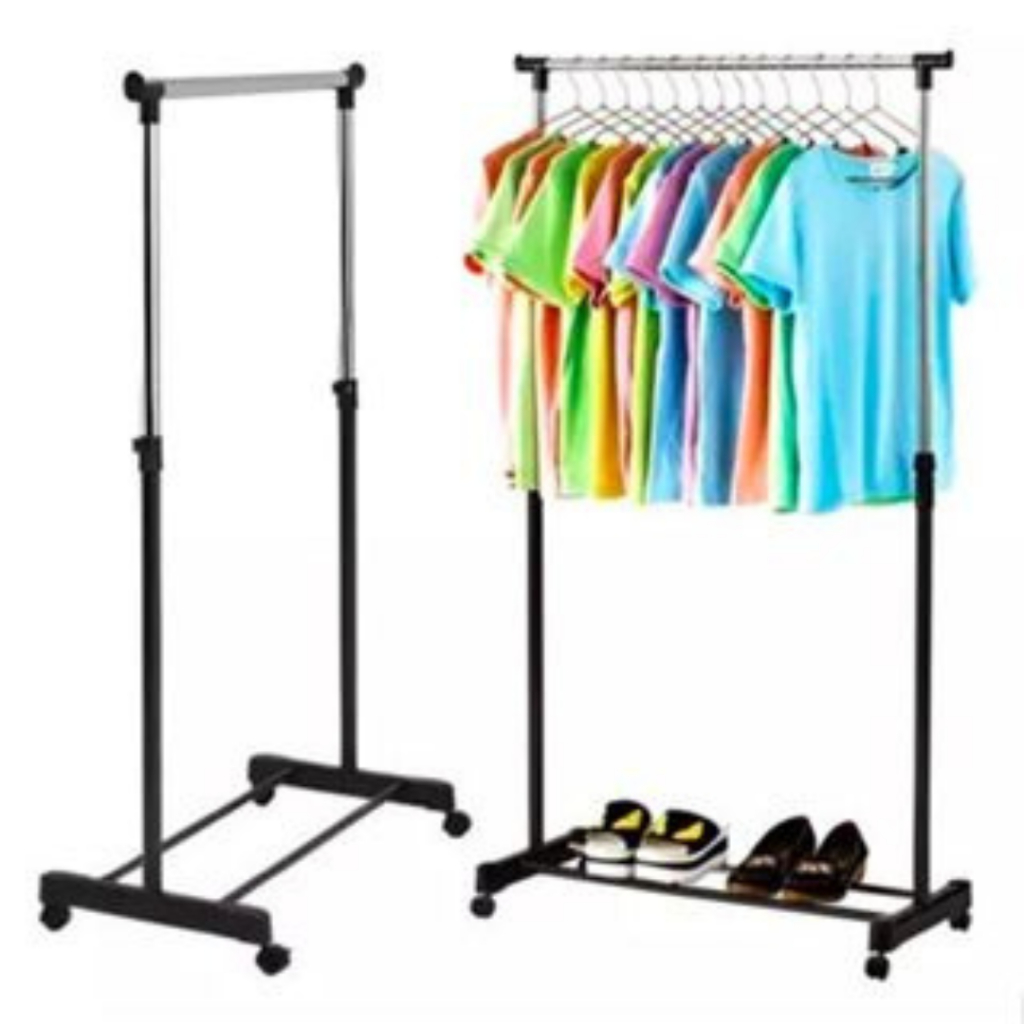 Cabideiro Arara de Roupas Organizador Sapatos Bolsas 150cm ou 130cm