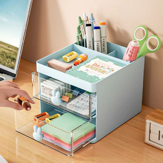 Organizador Mesa Coelho Porta Treco Caneta Gaveta/Maquiagem Escritório Multiuso