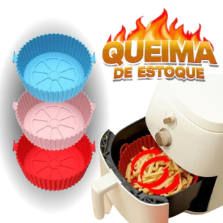 Kit 2 Formas Silicone Para Air Fryer Para Cozinha
