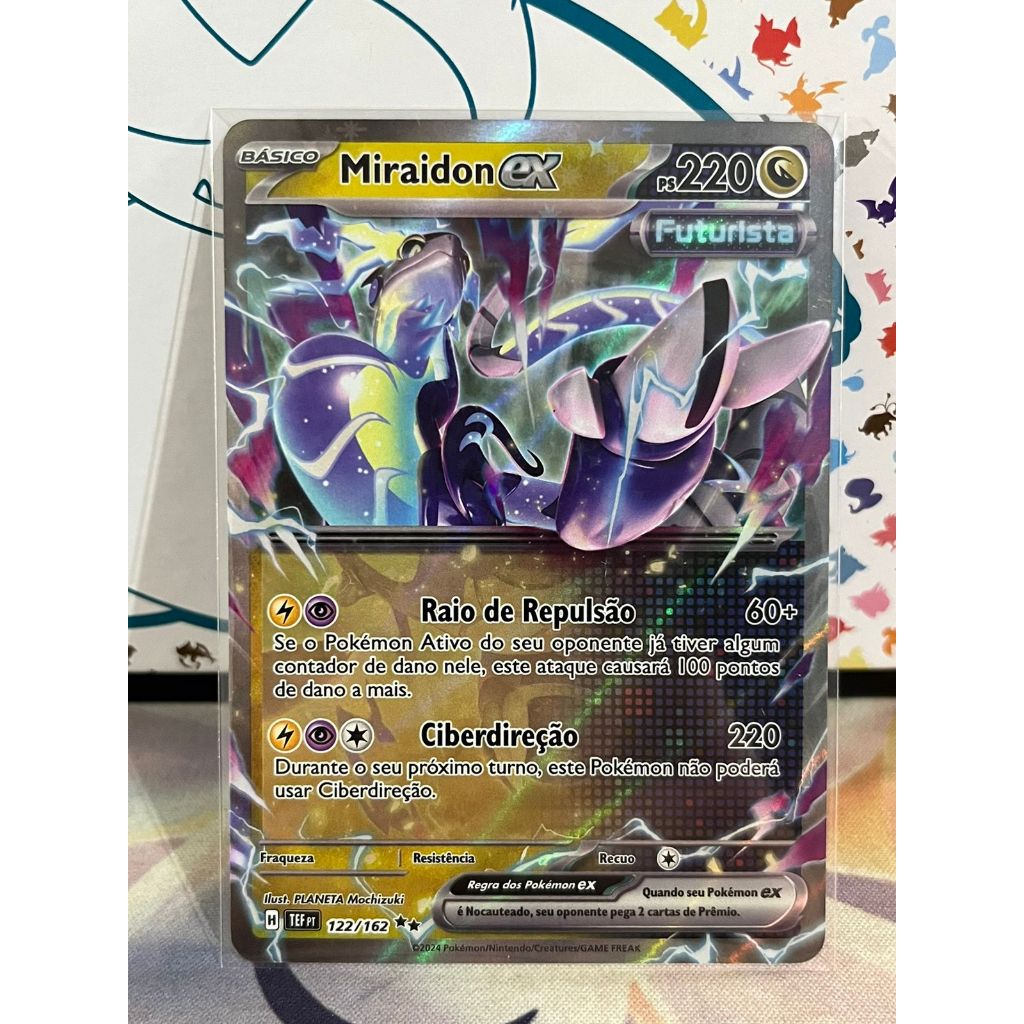 Carta Pokémon Miraidon EX Ultra Rara Copag | Shopee Brasil