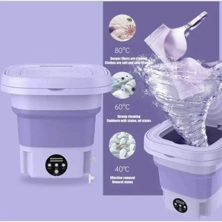 Máquina de lavar roupa mini portátil 8L dobrável moderna automática para viagem