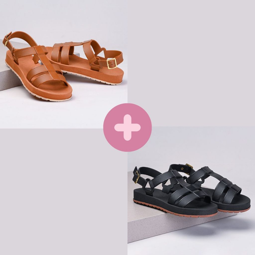 Kit 2 Pares Sandália Feminina Papete Birken Kik Leveza e Conforto