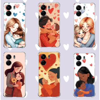 CAPA TPU DESENHOS VARIADOS MÃE E FILHO(A) CAPINHA XIAOMI REDMI 13C, NOTE 13, NOTE 13 PRO