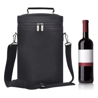 Bolsa Térmica Wine Bag Porta Vinho e Taças Para 2 ou 4 Garrafas Multiuso