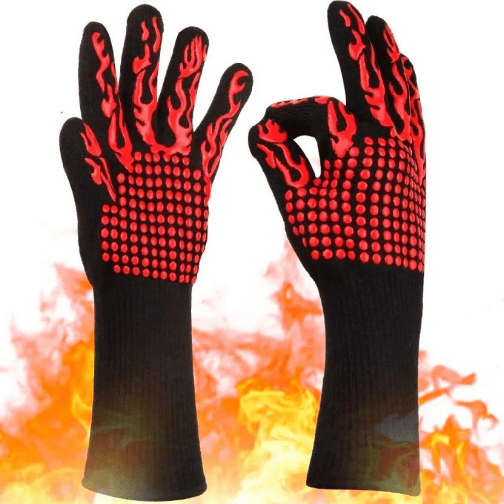 Kit 2 Luvas Térmica Churrasco Aguenta até 600 Graus Antiaderente