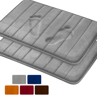 Tapete de Porta Para Banheiro Quarto Macio Secagem Rápida Antiderrapante Super Soft 60x40cm