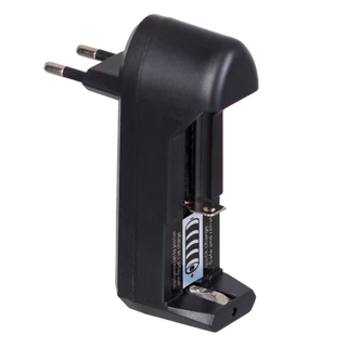 Carregador de Bateria Universal Com Mola Pilha Lanterna 18650 14500 Bivolt
