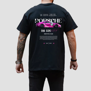 Camiseta Camisa Carro Esportivo 911 GT-3rs Rosa Streetwear