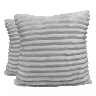 Kit 2 Capas De Almofadas Luxo Soft Wave Decoração Sofá Sala 45x45 - Novadecora