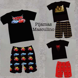 Pijama Masculino Roupa de dormir Personalizados desenhos animes séries