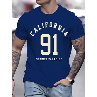 Camiseta California masculina camisa básica