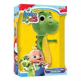 BONECO ZIGALOO - LOOLOO KIDS ZIGALOO DINOSSAURO ORIGINAL ROSITA