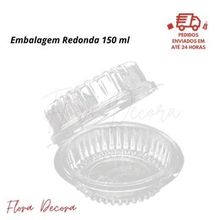 EMBALAGEM PARA BOLO 150ml DOCE REDONDO BP-640 C/100UNI