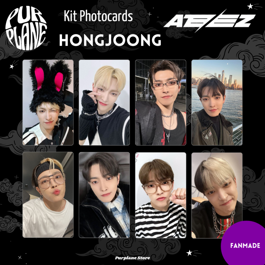 ATEEZ ホンジュン Hongjoong トレカ サノク mini3 ④ Hongjoong Selca Photocards Ateez Kpop Fanmade | Shopee Brasil