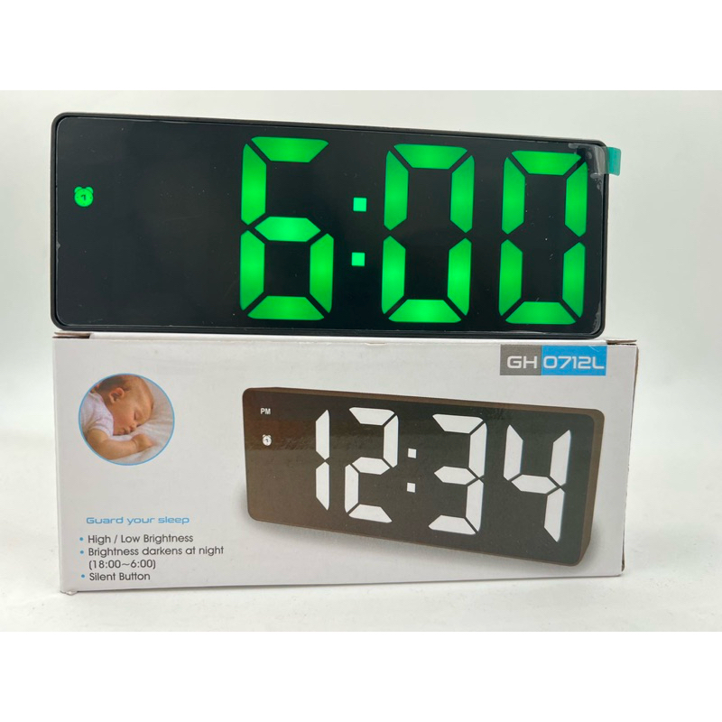 Relógio De Led Digital Mesa Despertador Alarme Temperatura