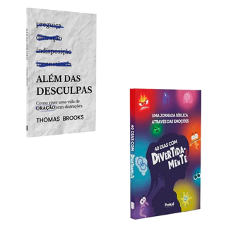 Kit 40 dias com divertidamente + Alem das desculpas
