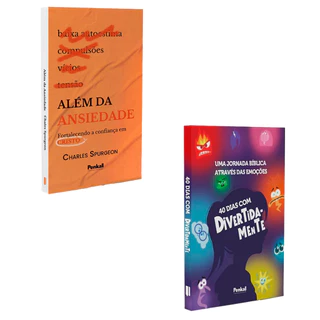 Kit 40 dias com divertidamente + Alem da ansiedade