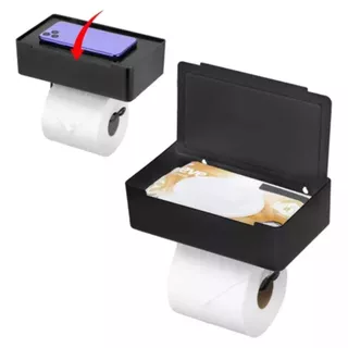 Suporte Papel Higienico e Lenço Umedecido com Porta Para Celular