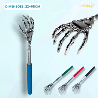 Coçador Regulável Para Costa Metal Caveira Emborrachado Unitário ou Kit c/3  25~58cm em Oferta na Shopee