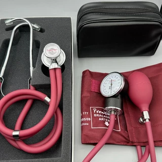 Kit Enfermagem Estetoscópio Rappaport Esfigmo Ap Pressão Premium + Bolsa