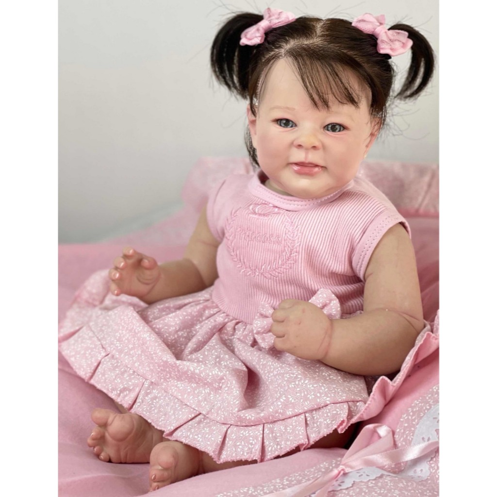 Bebê Reborn Menina Greta Silicone Shopee Brasil