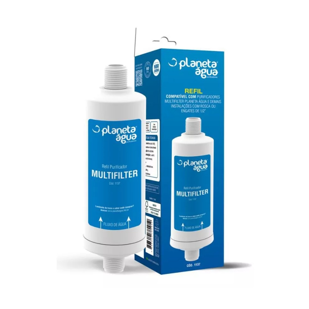 Refil Purificador Planeta Agua Multifilter 1/2 | Shopee Brasil