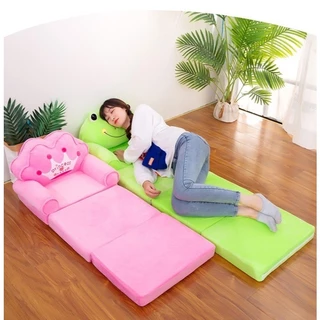 Poltrona Sofá Cama, Infantil Dobravél, Portátil,Personagens , Colchonete 1.5 Mts