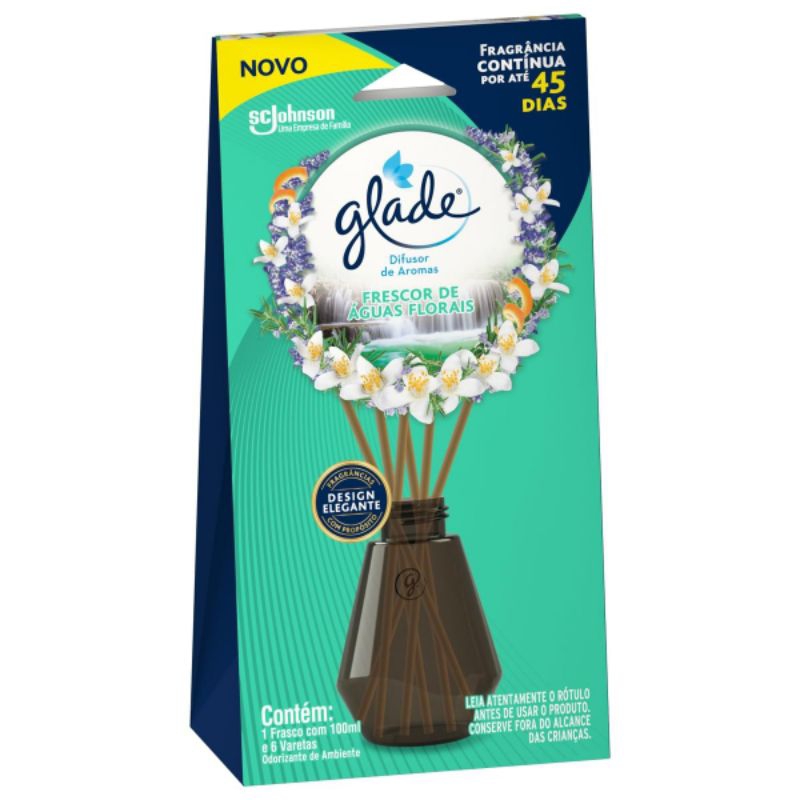 Difusor de Aromas Glade Frescor de Águas Florais 100 ml Shopee Brasil
