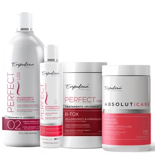 Kit 4 itens Progressiva Sem Formol + Botox Orgânico Profissional | Empodera Cosméticos