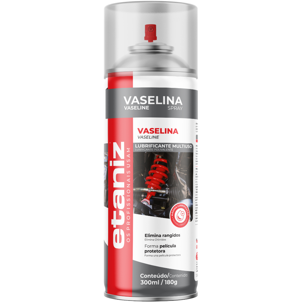 Vaselina Liquida Spray Lubrificante Uso Geral Etaniz 300ml