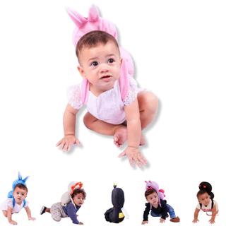 Protetor Capacete Cabeça Bebê Proteção Anticolisão Ajustável Mochila Protetora de Pelúcia