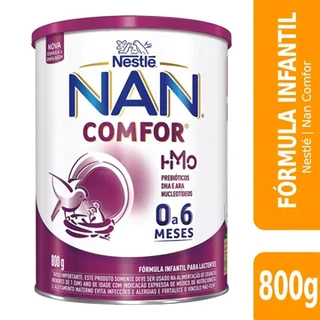 Leite Fórmula Infantil NAN Comfor 0-6 Nestlé 800g 1UN/ 2UN/ 3UN/ 4UN