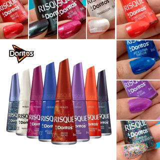 Risque Kit 8 Esmaltes Doritos Nova Coleção Esmalte Risque