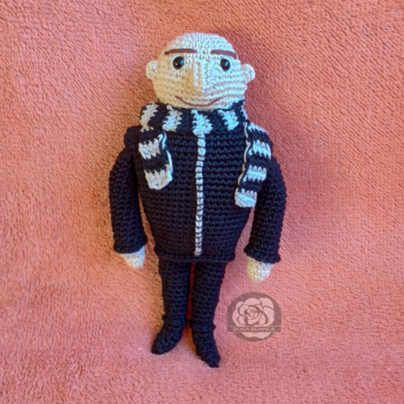 Gru meu malvado favorito em croche amigurumi pronta entrega promocao