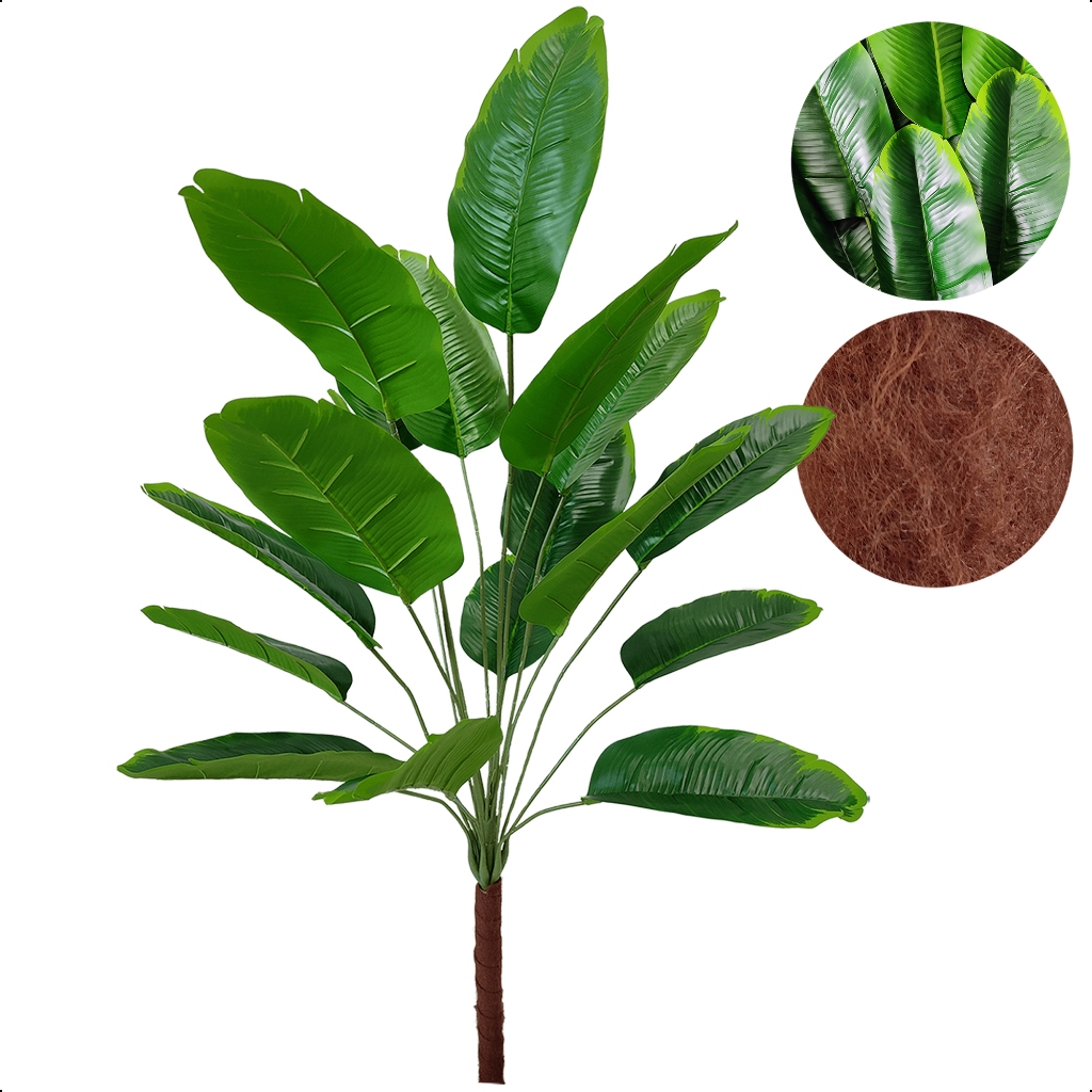 Planta Bananeira Artificial Cacho Banana Grande Sem Vaso
