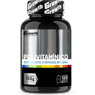 POLIVITAMÍNICO MASTIGÁVEL 120COMP - GROWTH SUPPLEMENTS-SABOR-LARANJA