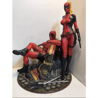 Deadpool e Ladypool Decoração Impressão 3D