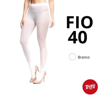 Meia Calça fio 40 opaca Trifil Tamanho M - BRanca | Shopee Brasil
