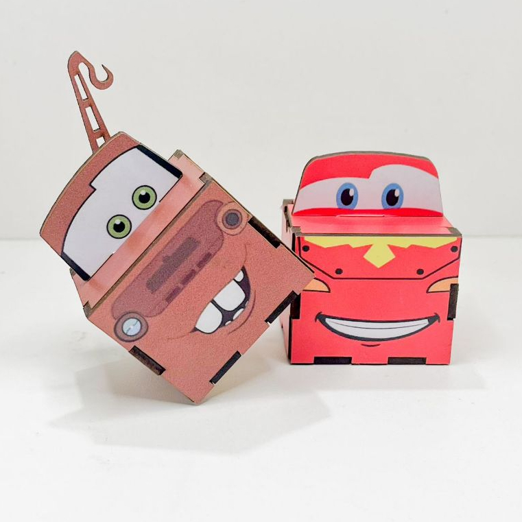 5/10/15/20PCS Mini Cubos Carros em MDF - Lembrancinha Porta Bombom ...