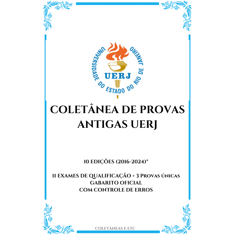 Provas Antigas 1º Fase Uerj 2016-2024 Atualizadas | Shopee Brasil