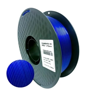 Filamento 3D PETG Azul 1.75mm 1KG Alta Resistência Bom Acabamento para Impressora 3D Masterprint