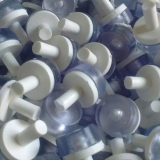20 Vedantes Carrapetas De Silicone Com Pino De Plástico ( serve p 3/4 e serve P 1/2)
