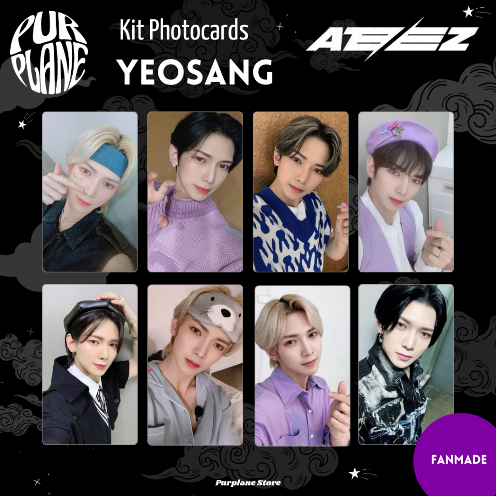 Yeosang Selca Photocards Ateez Kpop Fanmade | Shopee Brasil