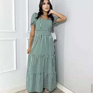 vestido longo com bojo tecido DUNA COM FORRO fashion confortavel em Oferta na Shopee