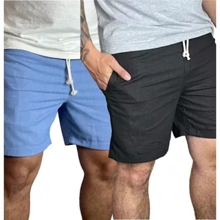 Short de linho masculino bermuda masculina mauricinho tecido premium